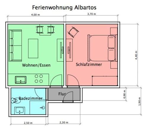 Floor plans, Albatros in Norderney