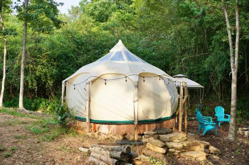 The Pisces-a stargazing, luxury glamping tent in Rogersville (AL)