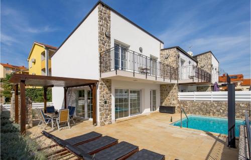 Awesome Home In Kornic With 3 Bedrooms, Wifi And Outdoor Swimming Pool