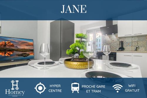 HOMEY JANE - New/Hyper centre/Proche gare et tram/wifi gratuit - Apartment - Annemasse