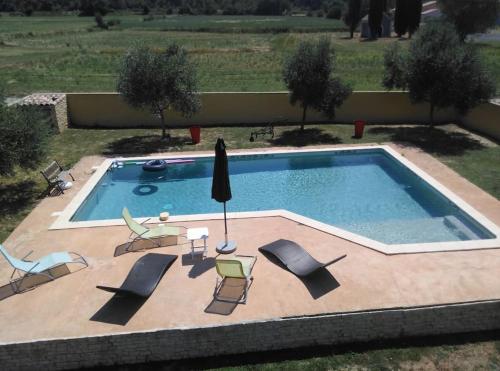 Loue Studio dans une villa avec piscine terrasse