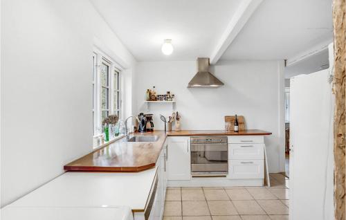 Kitchen, Awesome Home In Nykbing F With 1 Bedrooms And Wifi in Ulslev