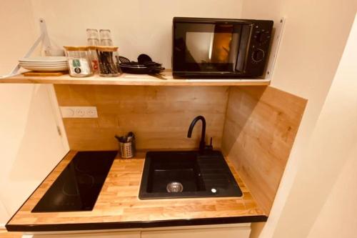 Studio rénové avec patio, coeur du centre ville 5