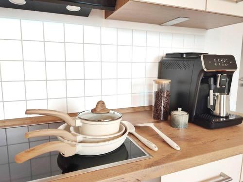 coffeelounge: zentrale Wohnung mit Küche inkl. Kaffee, Drážďany (fotografie 8)