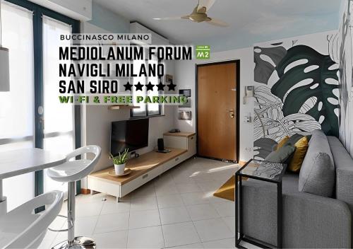  Mediolanum Forum-Milano Sud Area-Free Parking & Wi-Fi, Ferienwohnung in Buccinasco