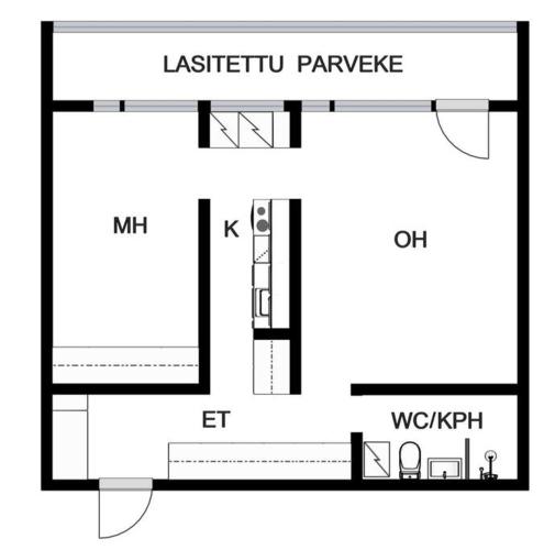 Scandinavian 2-rooms apartment City Center, Helsinki (photo 5)