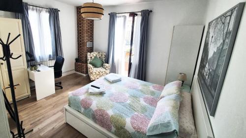 1 double bed