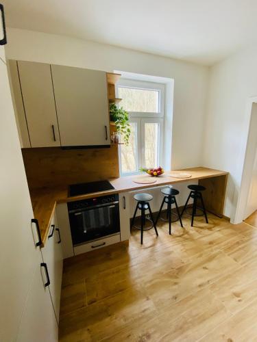 Konyha, Apartment Traumblick Berggipfel in Vordernberg