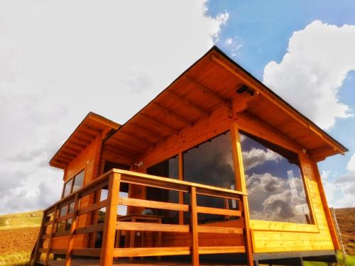 Exterior view, Cabana con vista a la laguna de Tota in Cuitiva Town Center