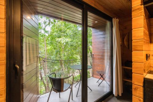 ระเบียง/ชานเรือน, Caparica Azores Ecolodge in บิสโกยโตส