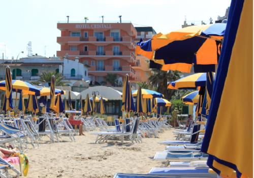 Beach, Hotel Cristall in San Benedetto del Tronto