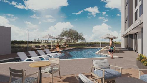 Swimming pool, DoubleTree by Hilton Abilene Downtown Convention Center in Abilene (TX)