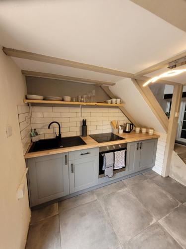 virtuve, Ty Golchi - Cosy traditional cottage in Corris in Aberllefenni