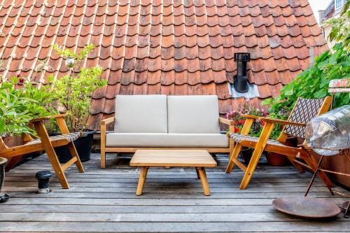 ogród, Pension B&B Pluk in Zierikzee binnen de vesten