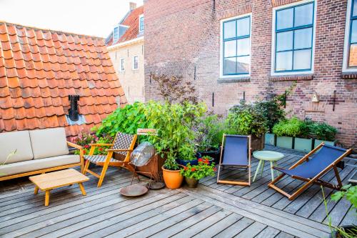ogród, Pension B&B Pluk in Zierikzee binnen de vesten