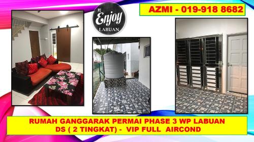 . RUMAH MEWAH DS24 VVIP GANGGARAK PERMAI 2 TINGKAT WP Labuan