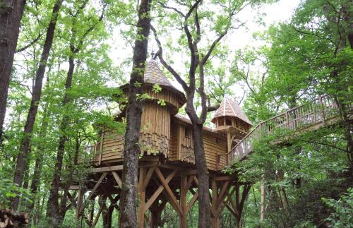 Châteaux dans les Arbres gîte à louer Clottes