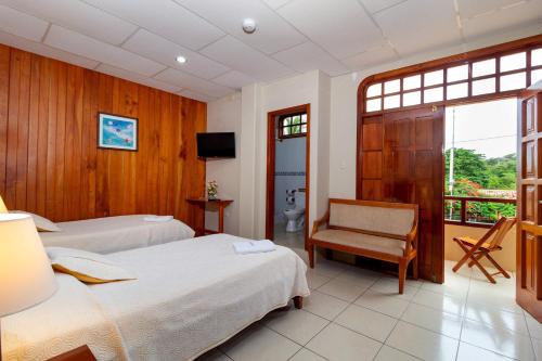 1 double bed