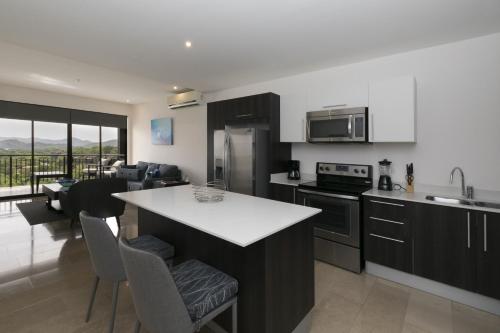 Kitchen, Cozy 1BR Condo with Partial Ocean View - Roble Sabana - Reserva Conchall in Playa Conchal