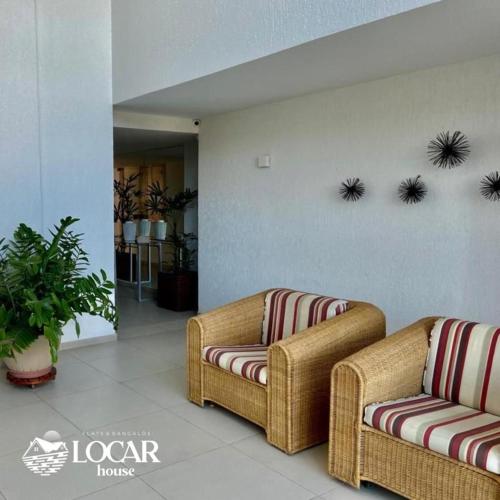 ล็อบบี้, Flat mais completo a BEIRA MAR no Barra Classic em Barra de Jangada in กันเดยาส