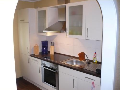 廚房, Ferienwohnung Gosch am Luhedeich in 格呂嫩代