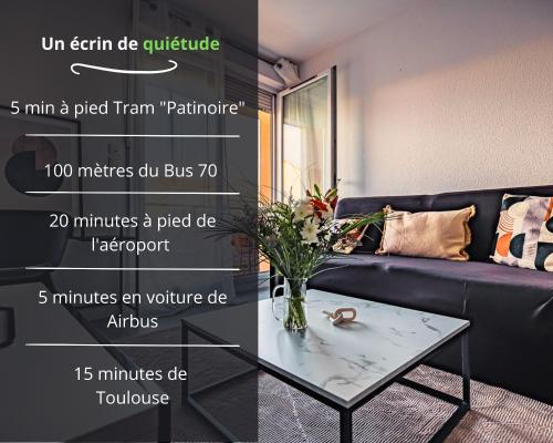 Un écrin de quiétude ensoleillé proche de Toulouse - Apartment - Blagnac