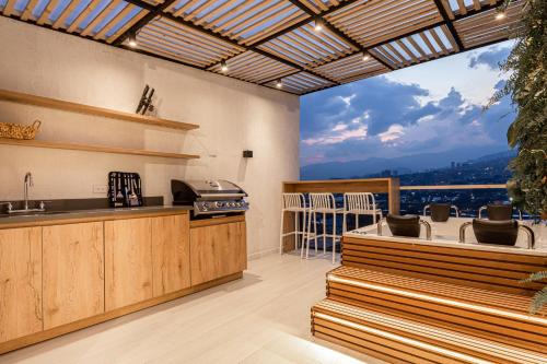 Jacuzzi Privado, Casa de Lujo Norte Medellin, Medellín (fotografie 9)