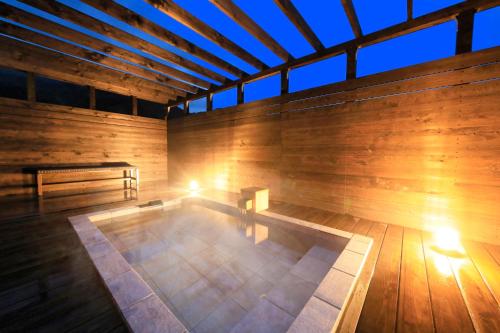 Hot spring bath, Yutoriro Tsuwano in Tsuwano