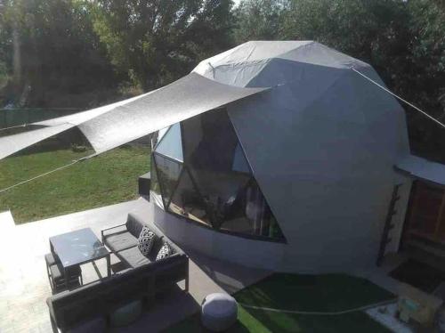 DOMEGLAMPING at FISHINGLAKE in Sagvar