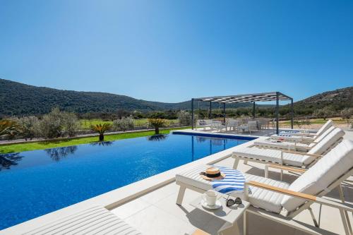 Luxury Villa Dolac by Trogir and Split, complete privacy in untouched nature with infinity massage heated pool