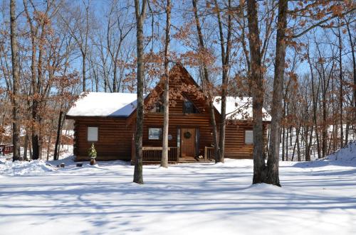 Premium Log Cabin Vacation Experience HotTubFirepit Woods Ozark Preserve - image 12