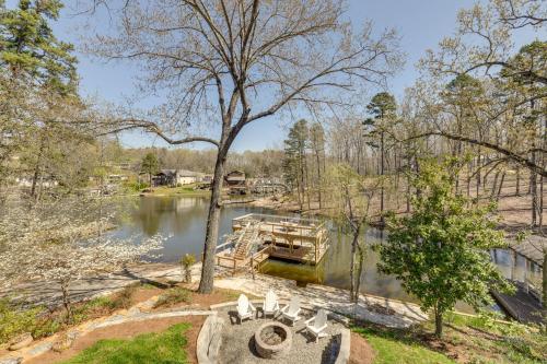 Badin Lake Cabin with Dock and 2-Story Boat Slip!