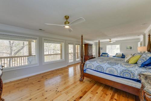 Badin Lake Cabin with Dock and 2-Story Boat Slip!