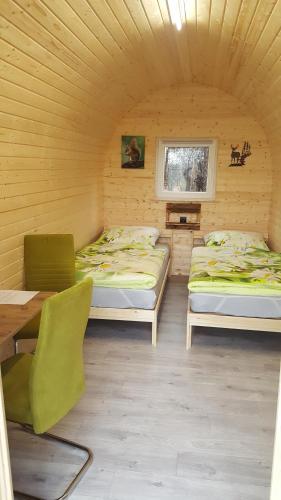 Glamping Pod im Wald mit Einzelbetten