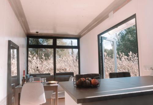 CoolTainer retreat: Sustainable Coastal forest Tiny house near Barcelona