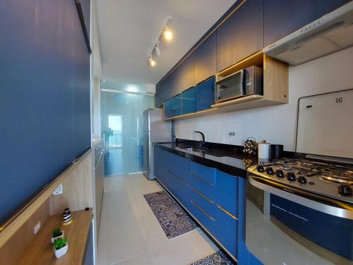 Kitchen, Apto Vista-Mar - Enseada, Guaruja near Bill E Pepa