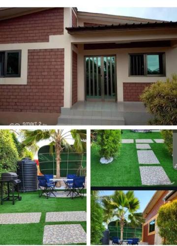 villa 3 chambres et salon piscine et petit jardin