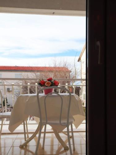 Erkély/terasz, Apartments Pezo in Baska Voda