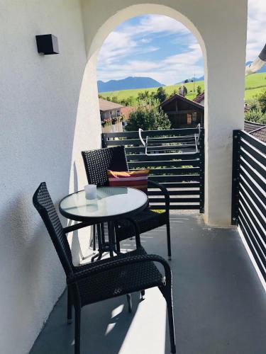 Erkély/terasz, Ferienwohnung Vivien in Rieden am Forggensee
