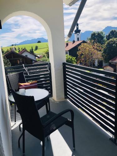 Erkély/terasz, Ferienwohnung Vivien in Rieden am Forggensee
