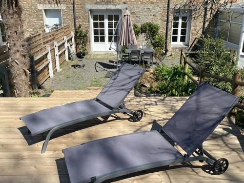 Maison chaleureuse avec terrasse et vue baie