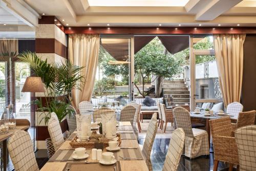 ห้องอาหาร, โรงแรมซีวิว กลีฟาดา (Sea View Glyfada Hotel) in กลีฟาดา โวลา