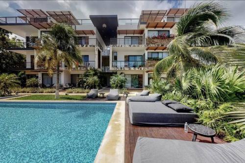 Spacious Condo, beautiful pool, Wi-Fi - Casa Kaanal 104, Tulum (Foto 2)