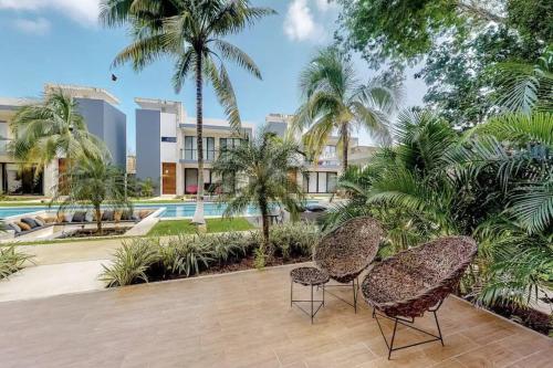 Contemporary poolside Condo, Wi-Fi - Paraiso Kaanal 101, Tulum (Foto 3)