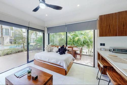 Contemporary poolside Condo, Wi-Fi - Paraiso Kaanal 101, Tulum (Foto 10)