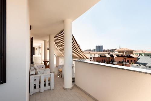 Balcony/terrace, Apartment Nick Beauty-San Siro Stadio-Rho Fiera in Settimo Milanese