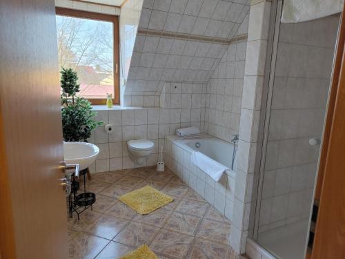 Zuhanyzó, Ferienwohnung Hohenroda in Rackwitz