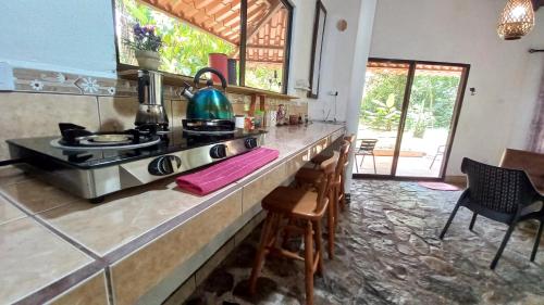 Kitchen, Cosy Apartment near the Lake in Tilaran
