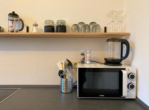 廚房, Elbnahe Ferienwohnung mit 2 Schlafzimmern in 科斯維格/安哈爾特