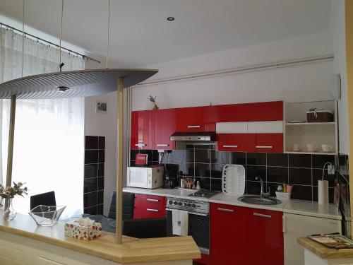 Kitchen, Edina Apartman in Sátoraljaújhely